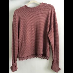 Blush Waffle Knit Sweater